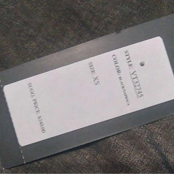 Vertigo One Shoulder Ribbon Sleeve Blouse Size XS black or pink - Picture 7 of 7